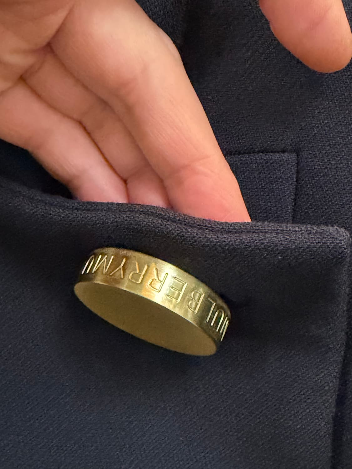 Mulberry 멀버리 버진 울 금장 코트 UK6 상품이미지5