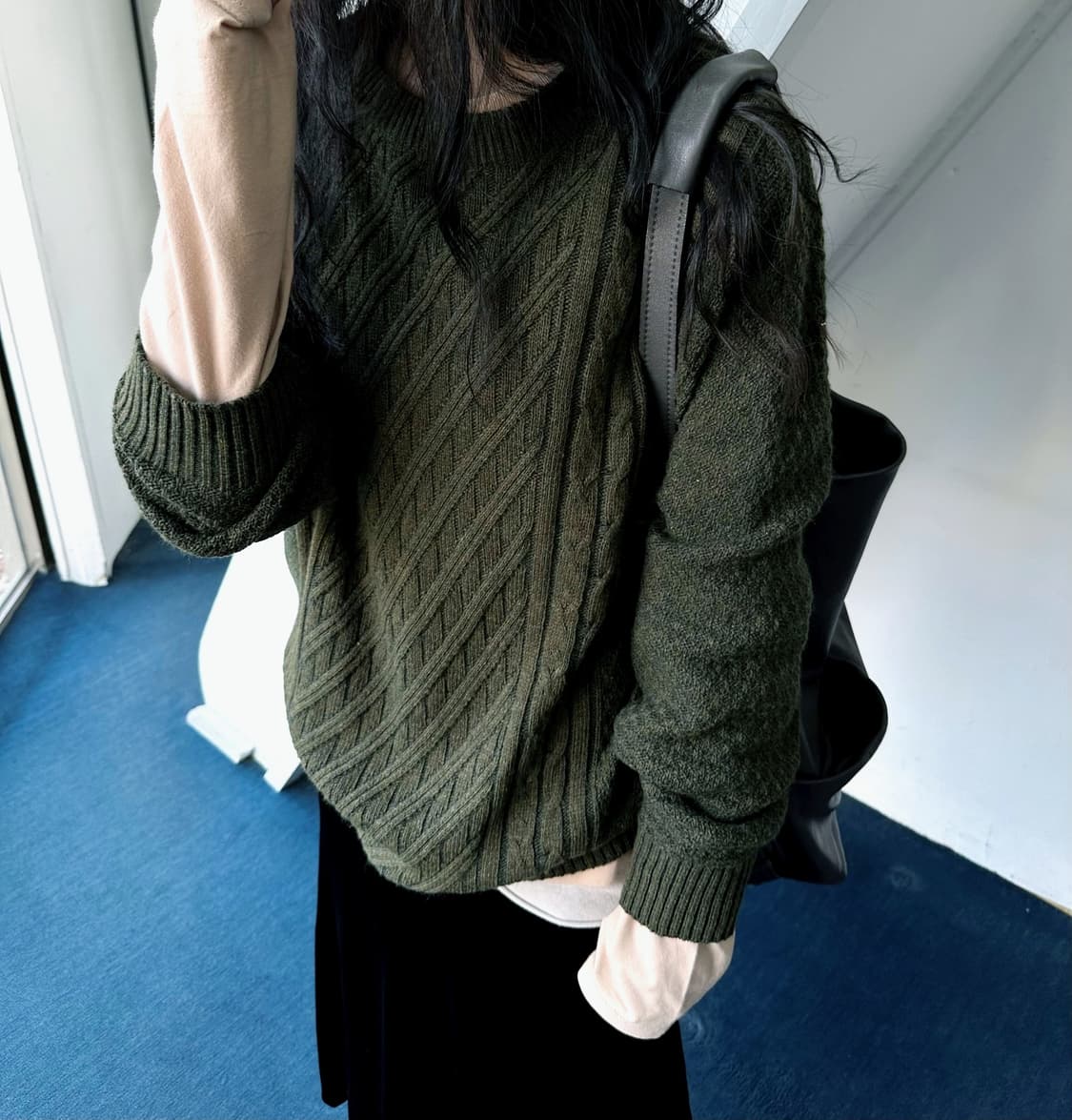 Design pattern wool blend knit P/O 상품이미지9