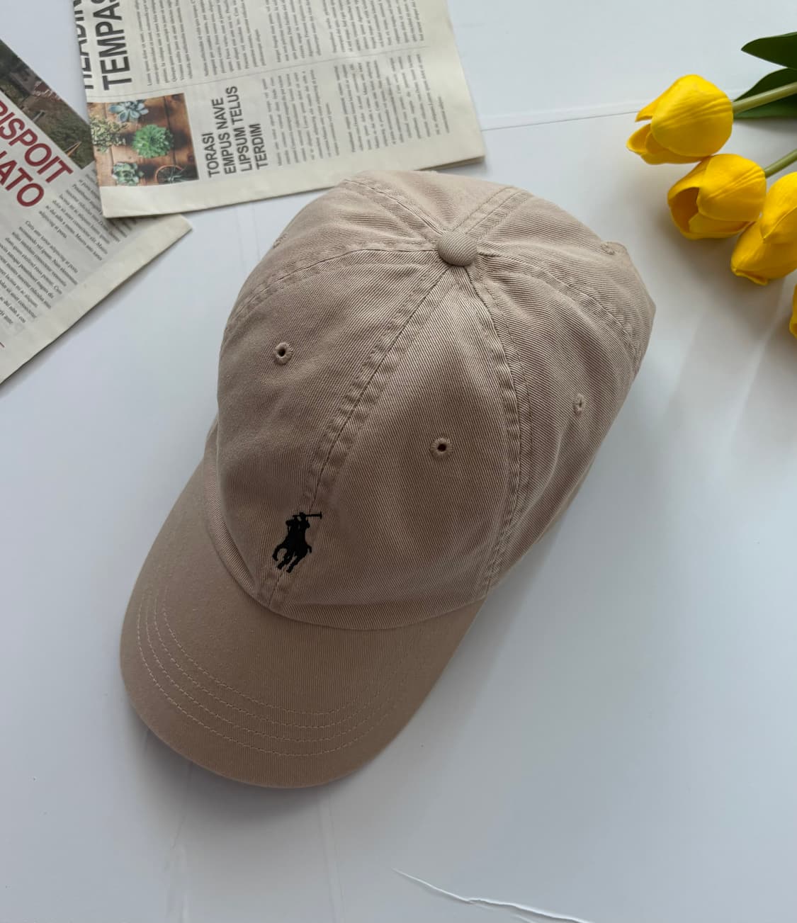Polo 폴로랄프로렌 QR 코튼 치노 볼캡 상품이미지1