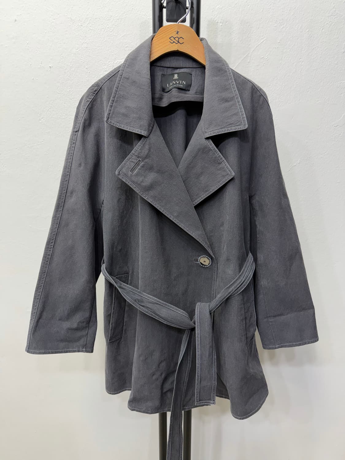 정품) 랑방 한섬 벨티드 트렌치 자켓 82 상품이미지1