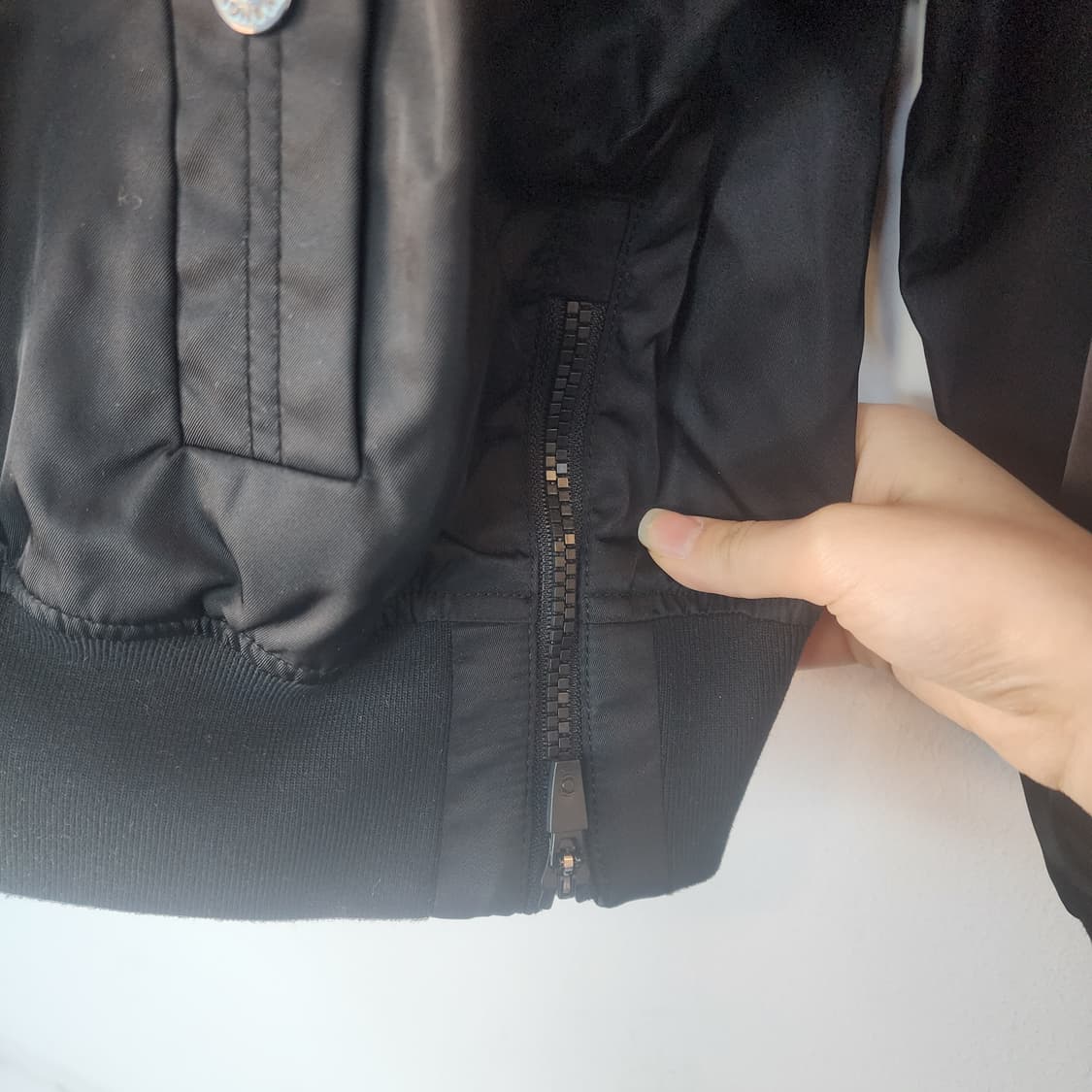 W.ANGLE 블랙 봄버 자켓 상품이미지6