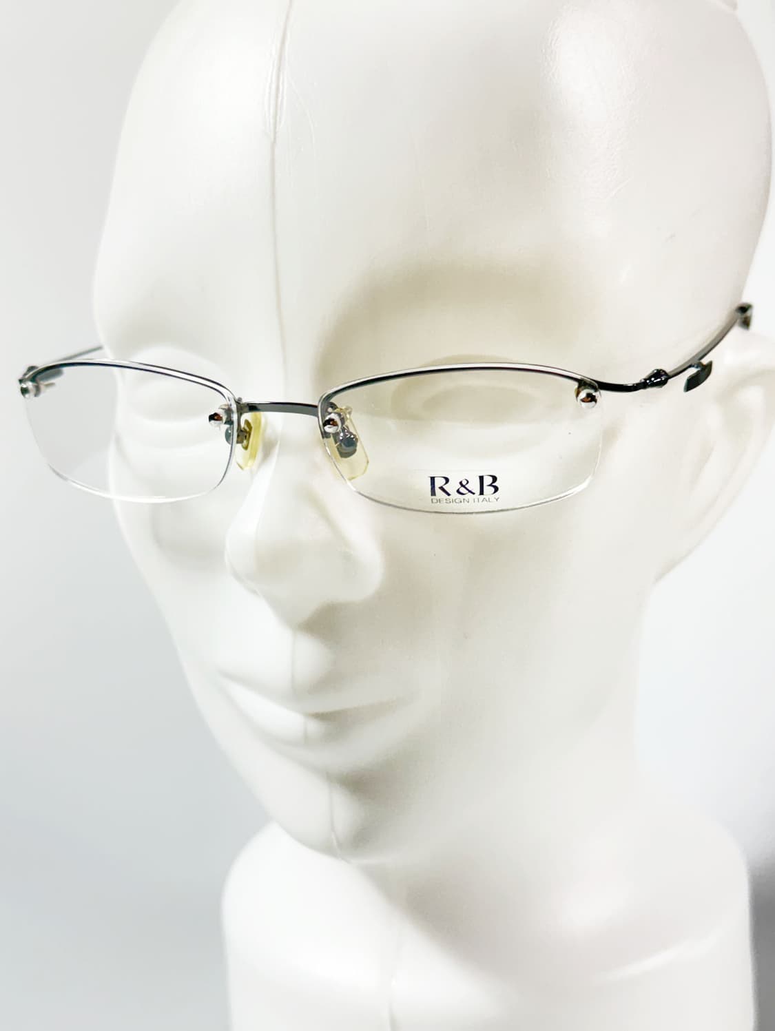 R&B Eyewear 무테 스퀘어 메탈 프레임 빈티지 안경 상품이미지8