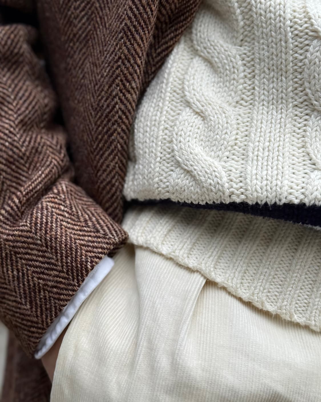 60-70‘s 해리스트위드 헤링본 트위드 울 자켓 41 상품이미지9