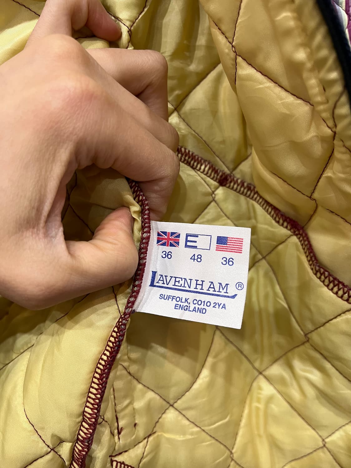 라벤햄 비비드 퀼팅 자켓 우먼즈 Made in ENGLAND 상품이미지8