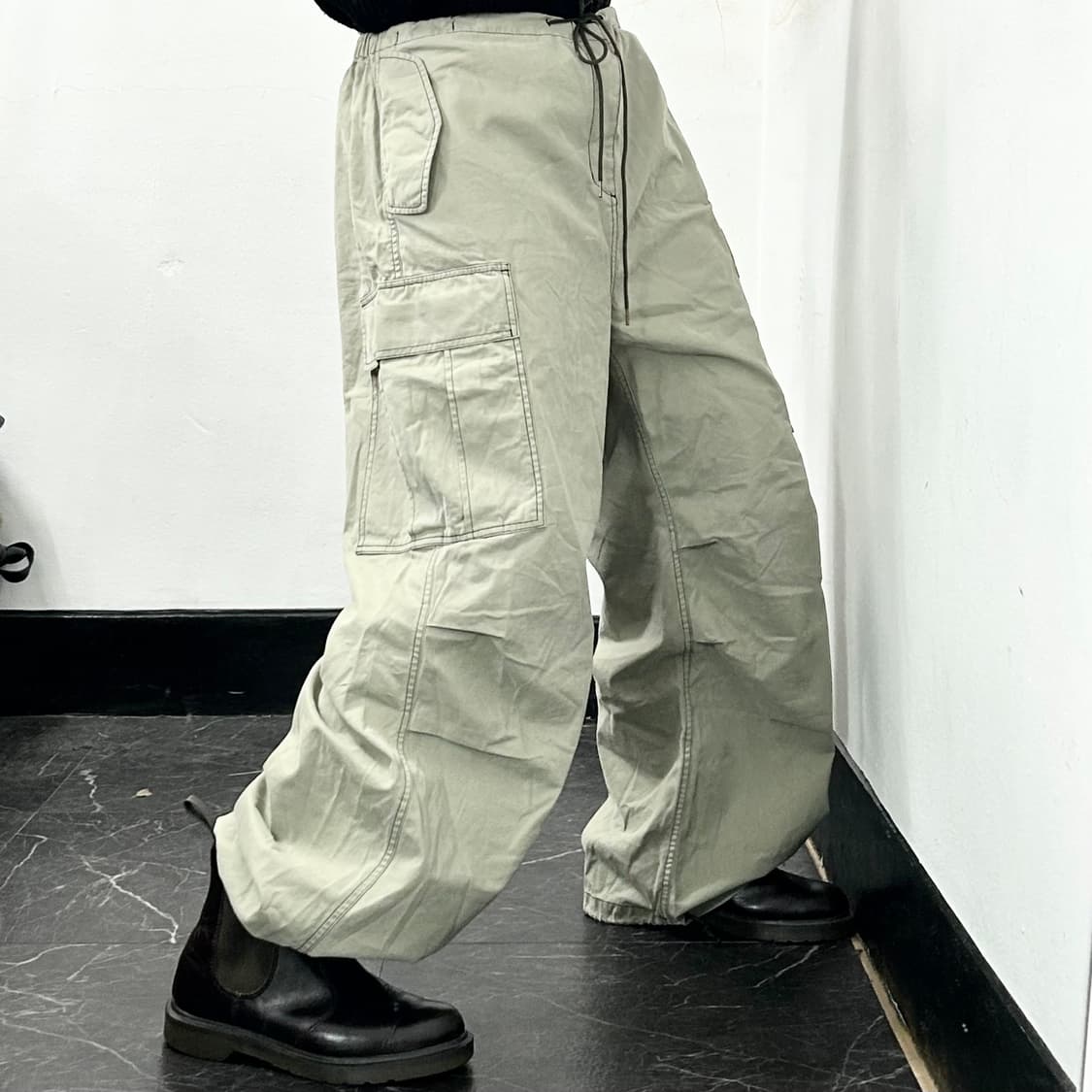 Seo 에스이오 카고 코튼 빅 팬츠 상품이미지1