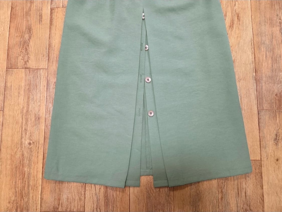 스프링크로커스 버튼 슬릿원피스 프리사이즈 새상품(카키그레이칼라) 상품이미지6