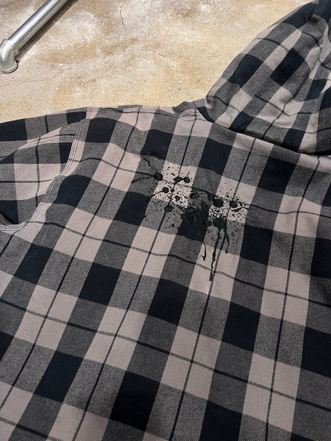 칼하트 타탄 후드 집업 (custom) 상품이미지5