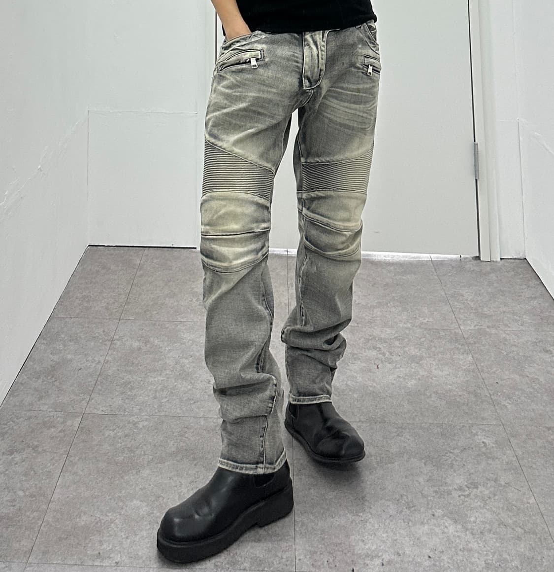 00s BALMAIN biker jeans  상품이미지8