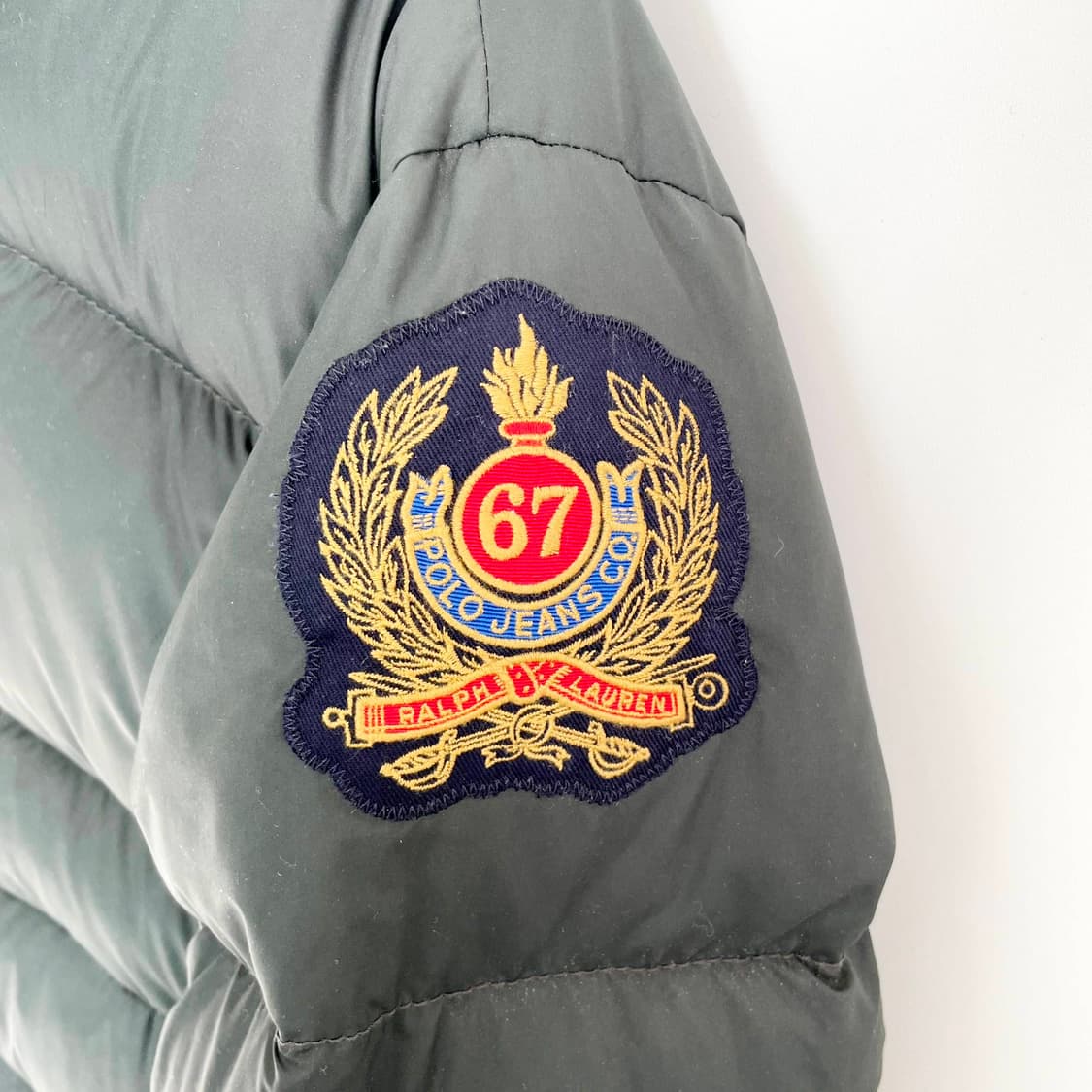 A2 폴로진컴퍼니 크레스트 로고 와펜 RL덕다운 L사이즈 상품이미지6