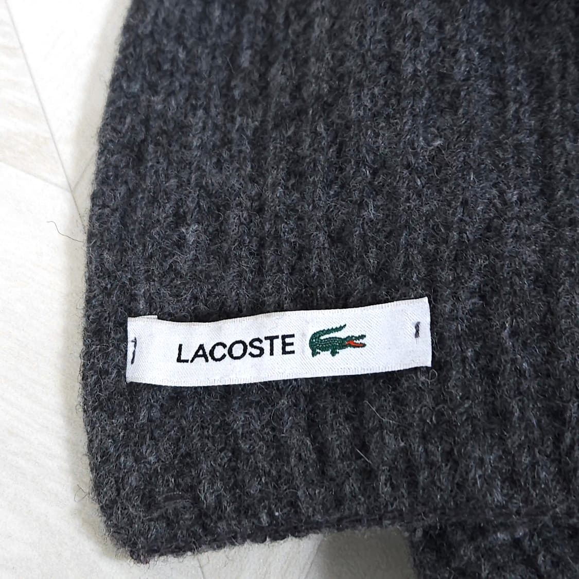 LACOSTE 라코스테 머플러 울혼방 니트 머플러 겨울 상품이미지6