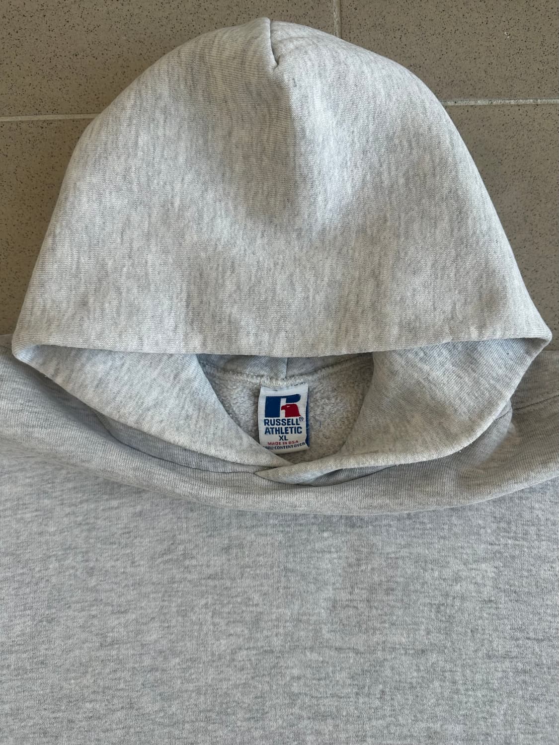 90s 빈티지 러셀 후드 밝은 그레이 XL USA 상품이미지3