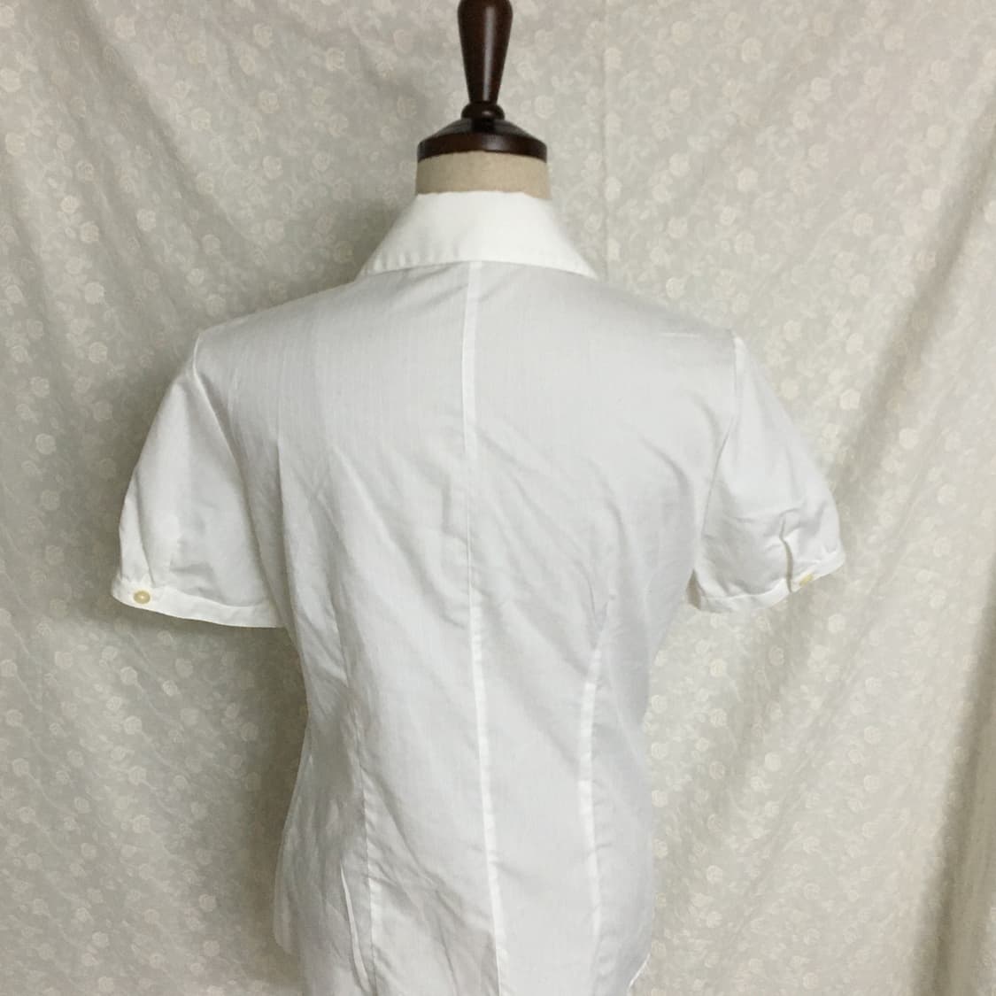 빈티지 화이트 프릴 블라우스 / 여성 슬림핏 / 클래식 셔츠 상품이미지8