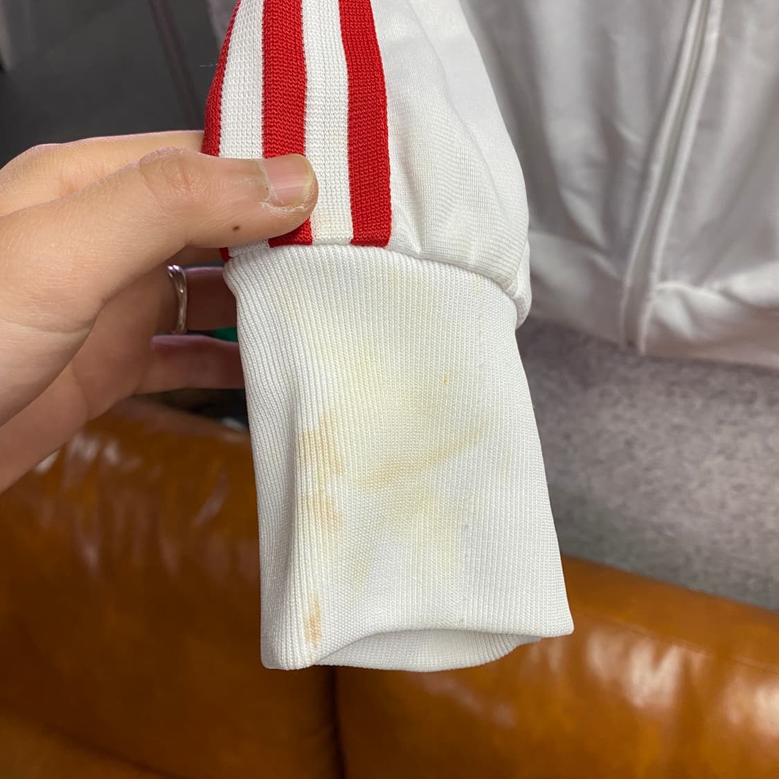 아디다스 파이어버드 흰빨 화이트레드 트랙탑 져지  B4353 상품이미지6