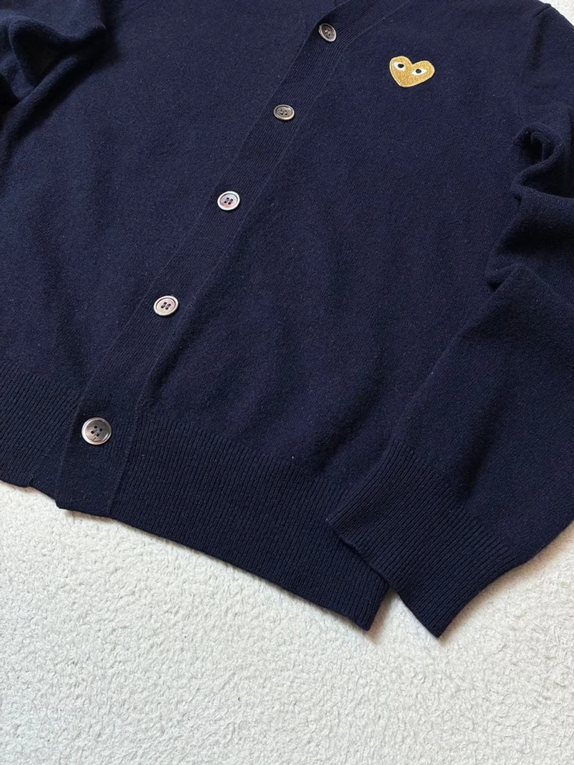 꼼데가르송 하트 로고 니트 가디건 PN6519 상품이미지5