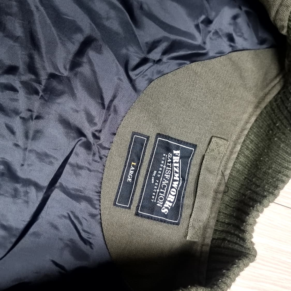 프리즘웍스 밀리터리 빈티지 ma1 봄버 자켓(L) 상품이미지3