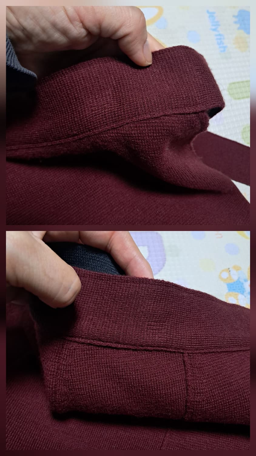 한섬 시스템 A라인 모100%스커트 55(상태상급) 상품이미지6