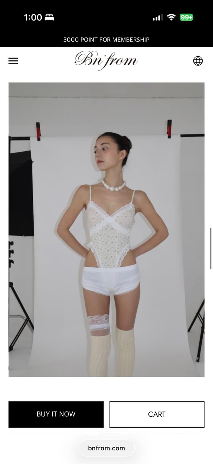 bnfrom LOMANTIC LACE FLOWER 바디수트 상품이미지4