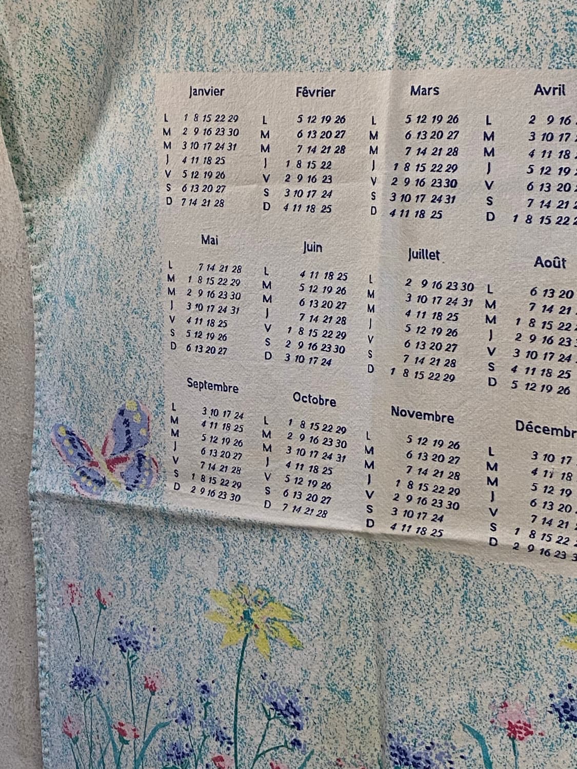 ☕️유럽 티타월 캘린더패브릭 상품이미지4