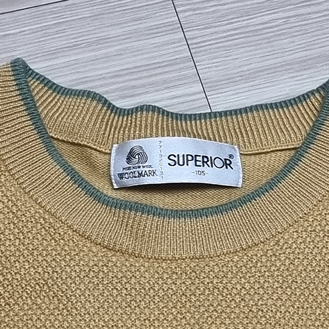 80s SUPERIOR 빈티지 골프 니트 스웨터(105) 상품이미지3