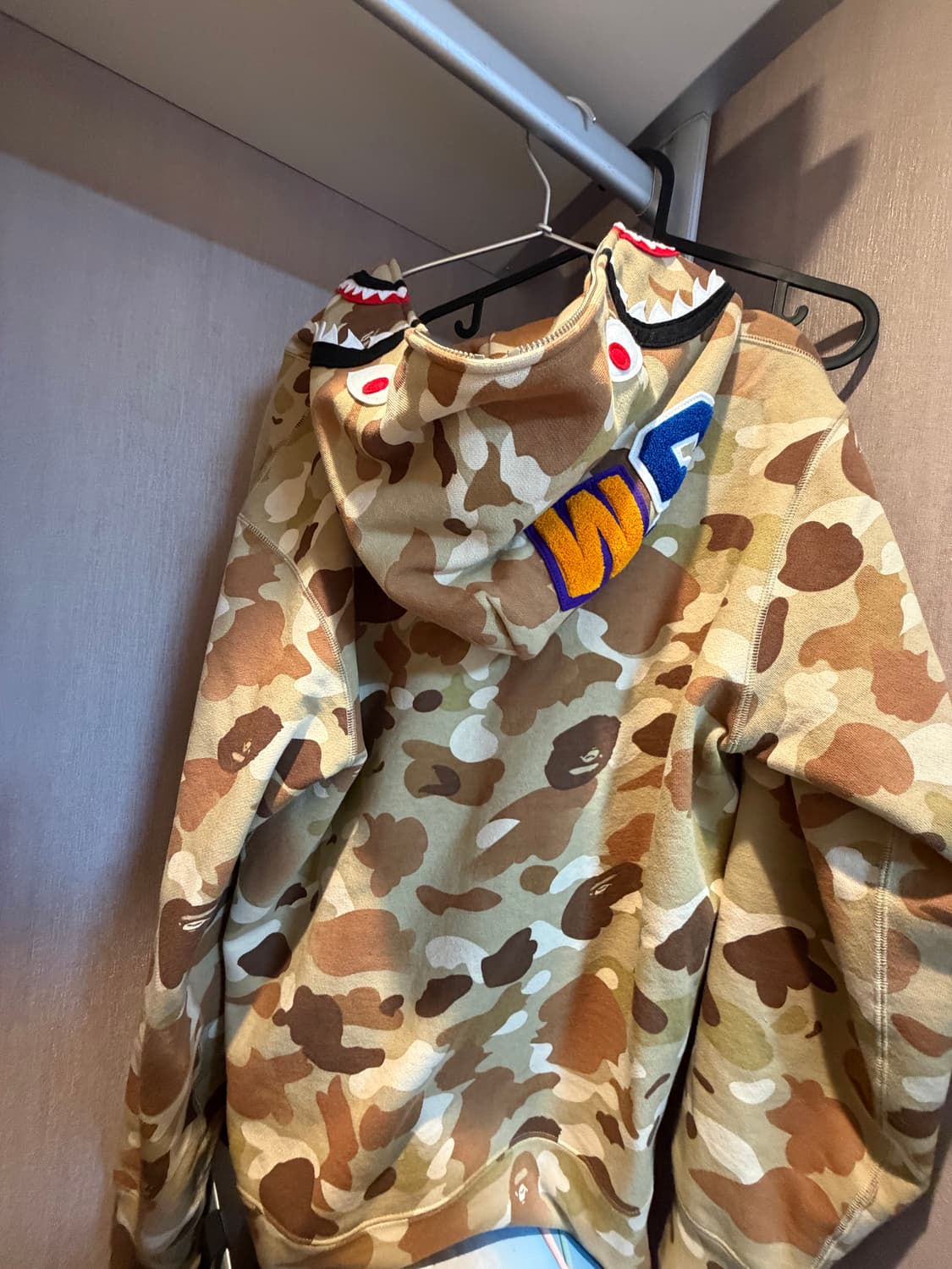 베이프 그라데이션 카모 샤크 풀 집 후드 집업 상품이미지4