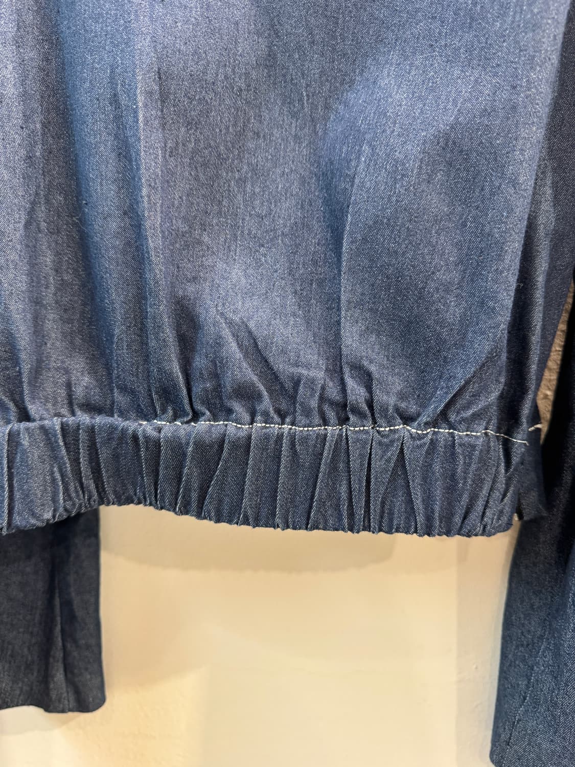 vintage 데님 퍼프소매 블라우스 상품이미지7
