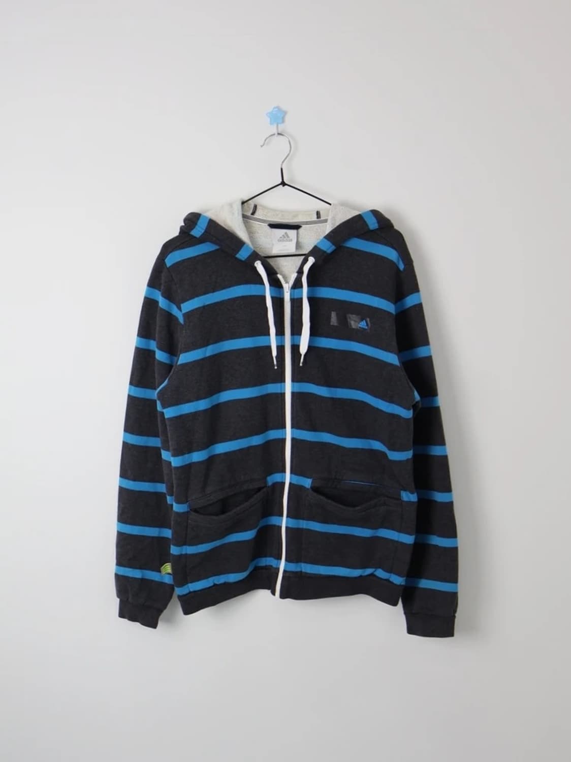 adidas Stripe Zip-Up Hoodie Jacket 상품이미지1
