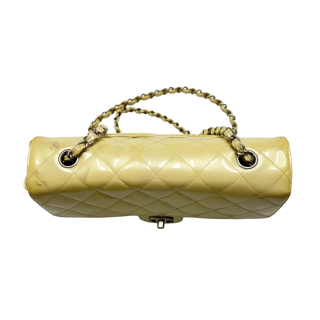 샤넬 클래식 플랩백 페이턴트 옐로우 상품이미지6