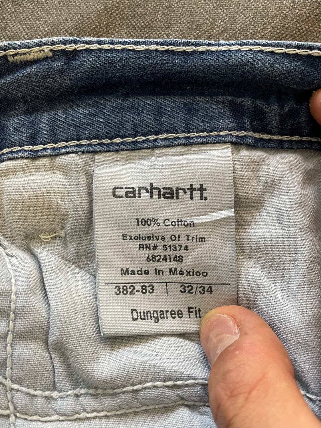 칼하트 카펜더 데님 펜츠 상품이미지3