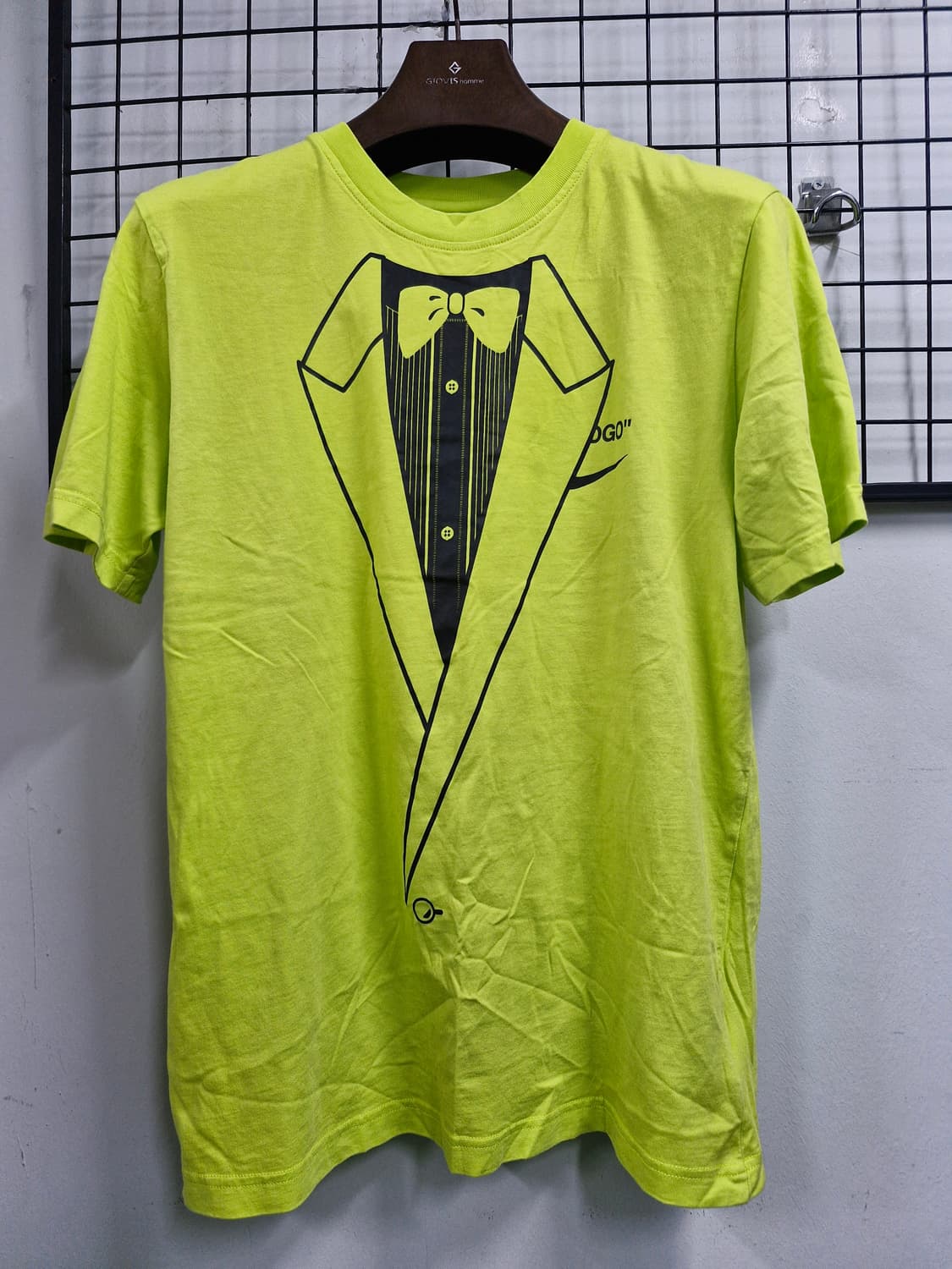 95M 나이키X오프화이트 NRG A6 반팔티 라임그린. 상품이미지1