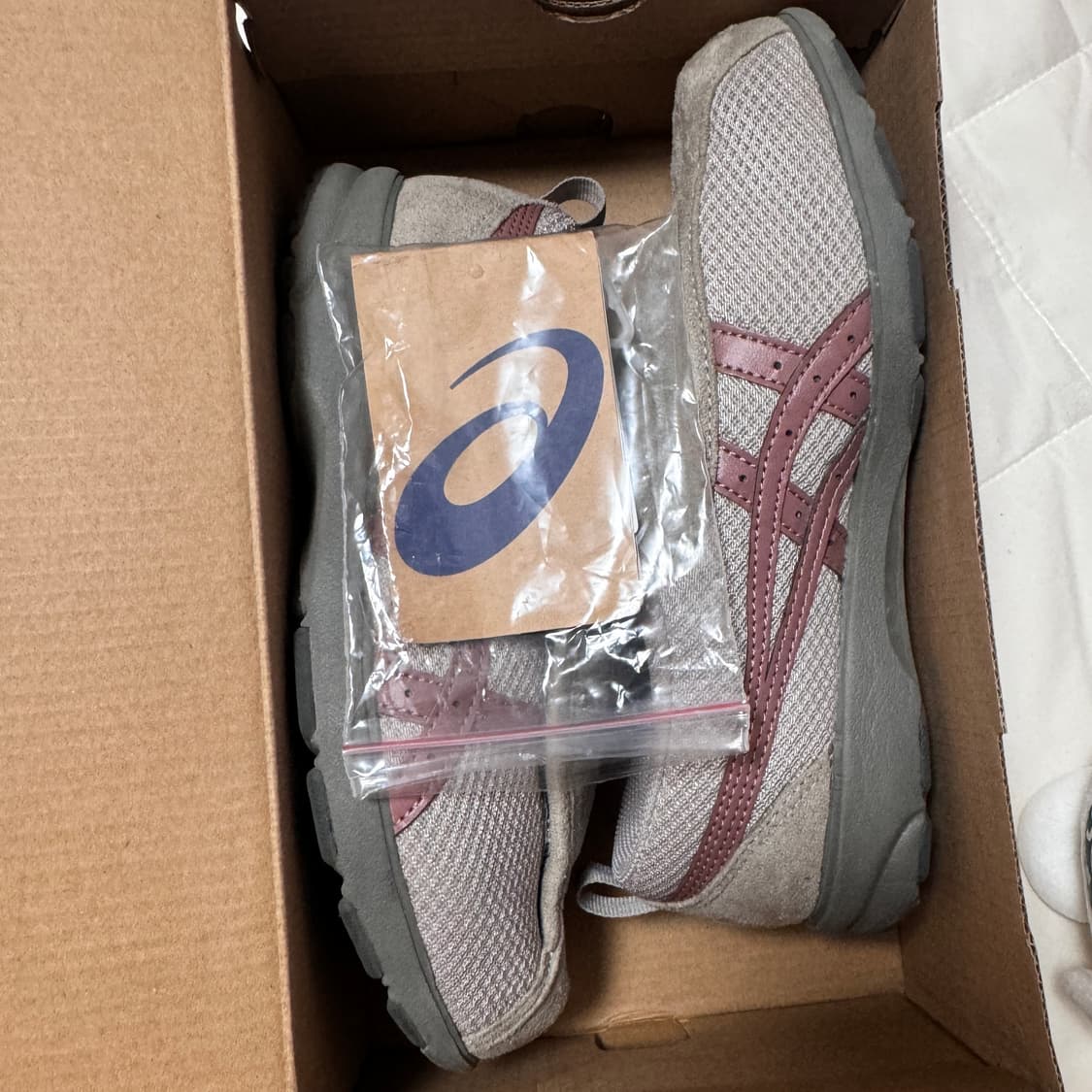 아식스 라이프워커 핑크 215 (우먼 여성 220 210 웜 그레이) 상품이미지4