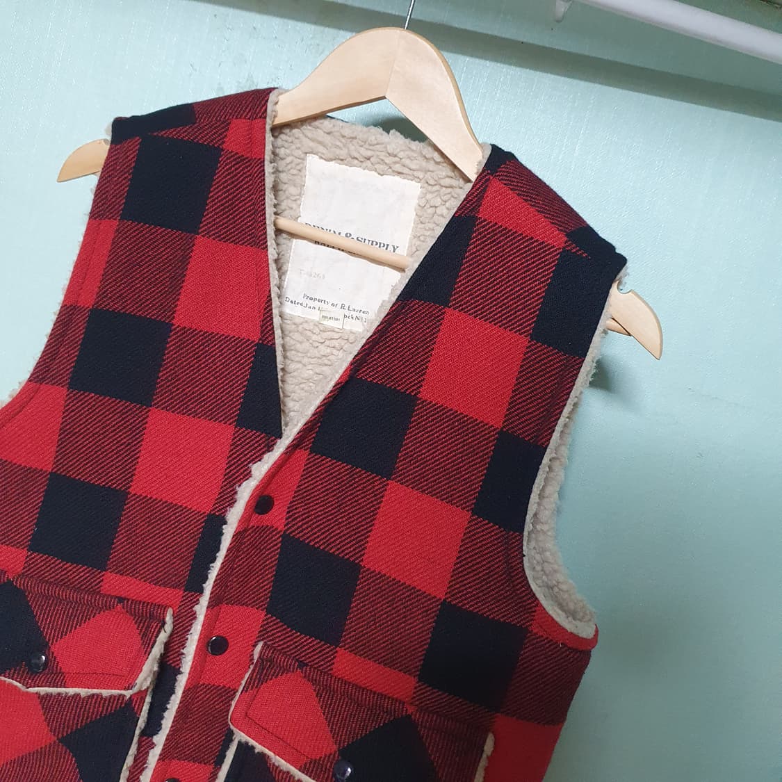 폴로랄프로렌 버팔로 쉐르파 조끼 베스트 s 95 상품이미지2