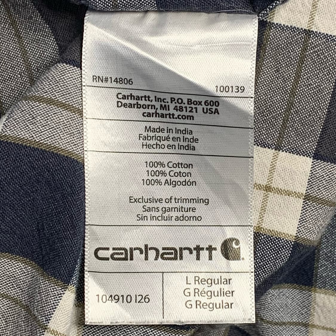 [L] 칼하트 루즈핏 멀티체크 워크셔츠 상품이미지5