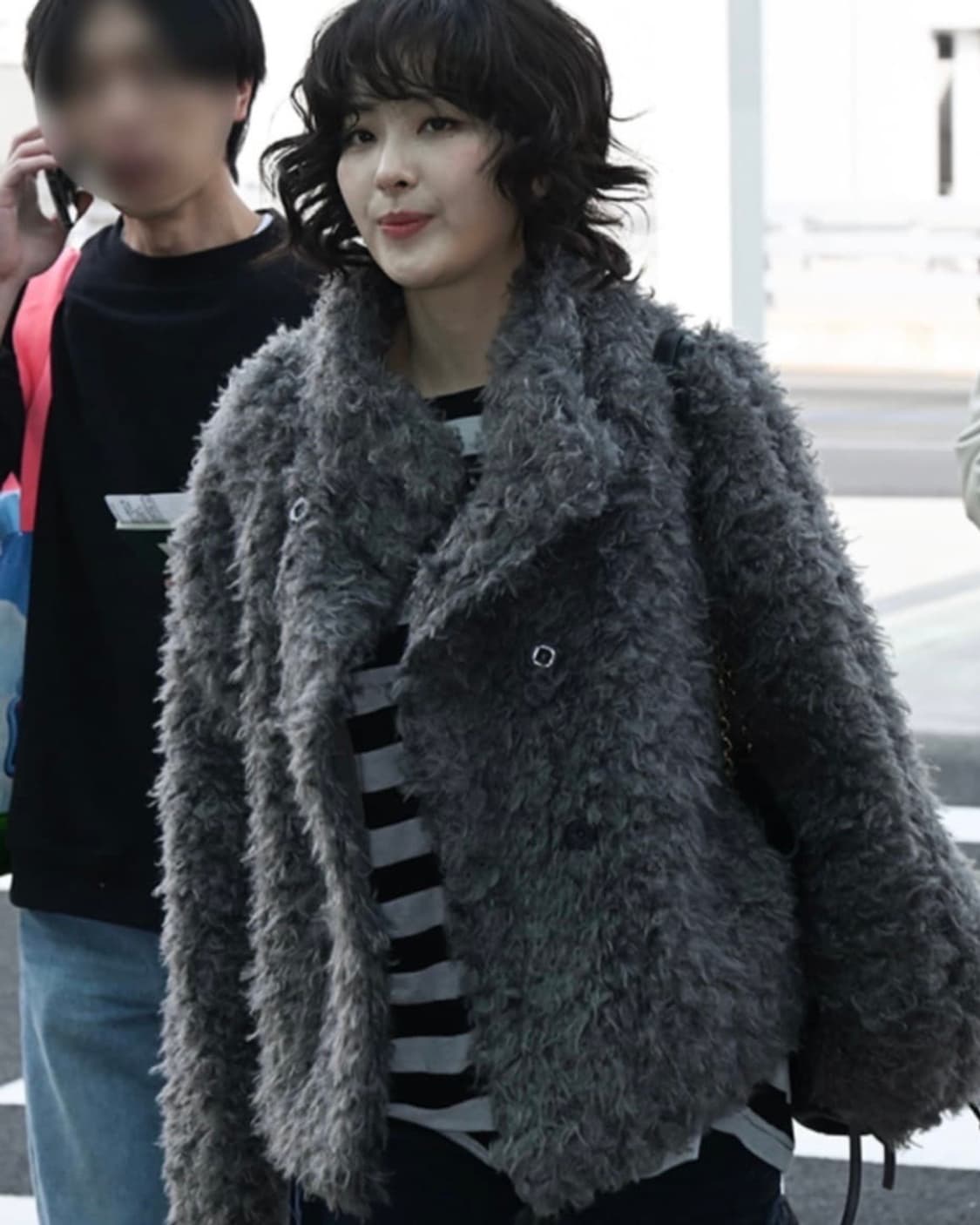 코이세이오 퍼 자켓 다크 그레이 상품이미지4