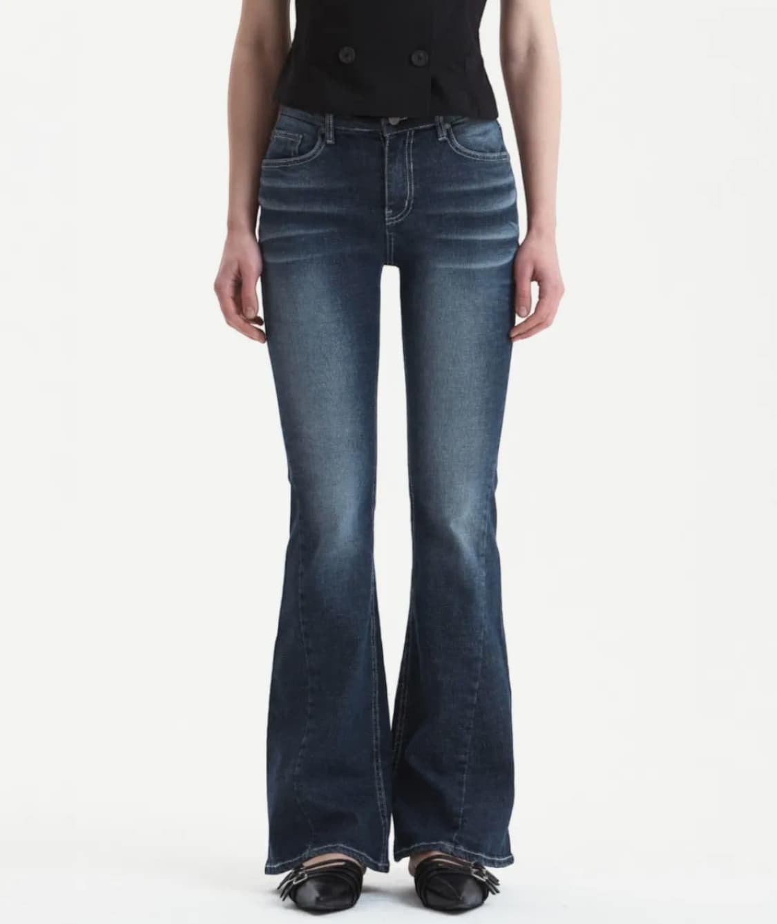 시너진 캣워싱 데님 부츠컷 딥블루  상품이미지1