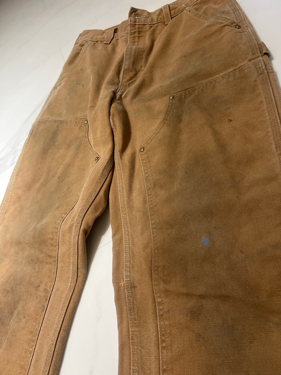 미제 칼하트 더블니 덕캔버스 브라운 30 상품이미지4