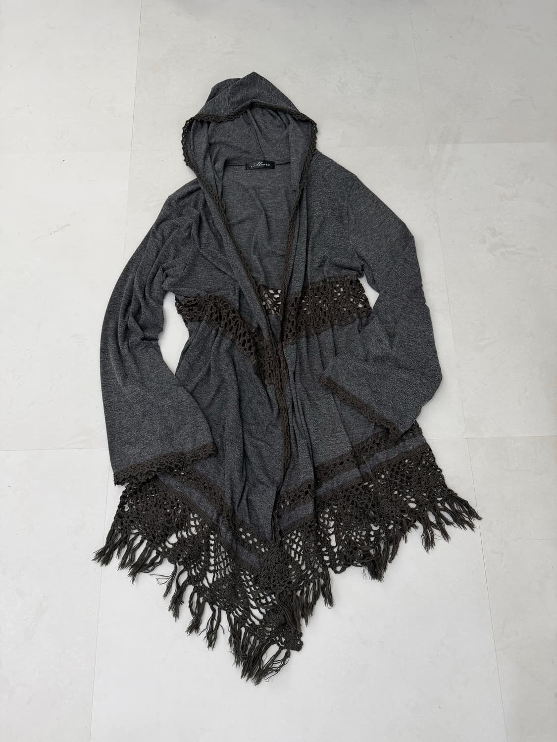 보헤미안 크로쉐 후드 롱 가디건  상품이미지4