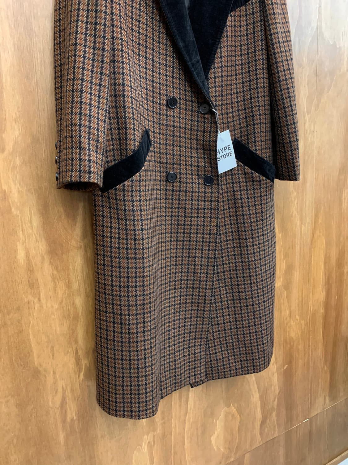 지방시 하운드체크 캐시미어 더블 코트 상품이미지4