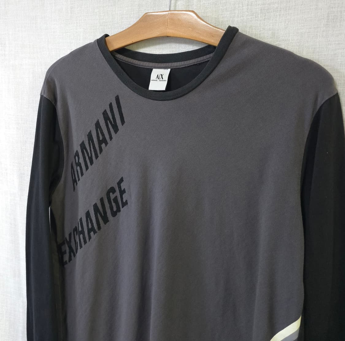 아르마니 익스체인지 AX 긴팔 티셔츠 기능성 슬림핏 남성 100 상품이미지4