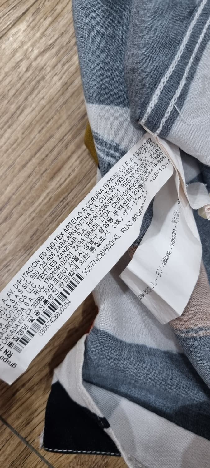 자라 오픈넥 릴렉스 반팔 셔츠 XL _ 남성 상품이미지10