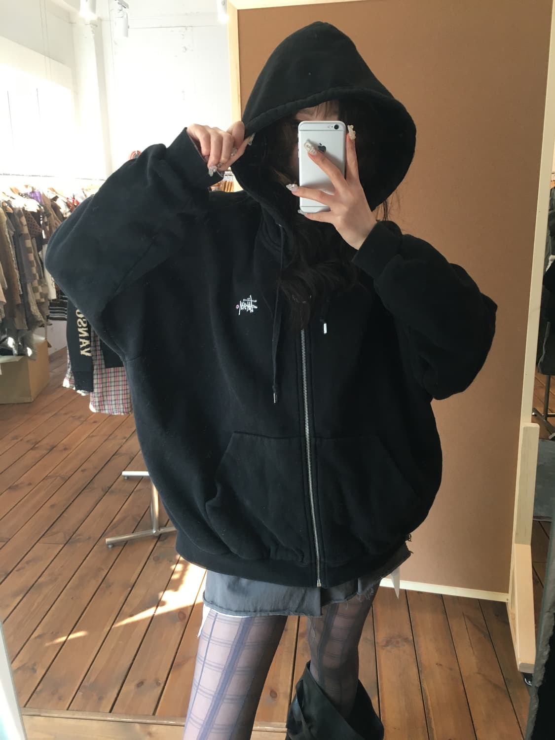 스투시 베이직 후드집업 상품이미지3