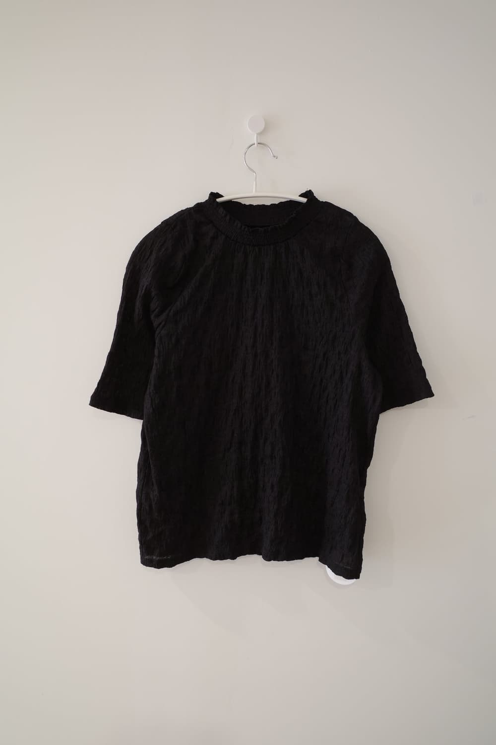 Pleated Black T-Shirts  상품이미지5