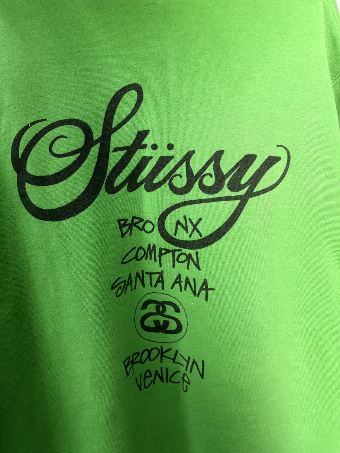 스투시 월드투어 그린 후드티 A3827 상품이미지6