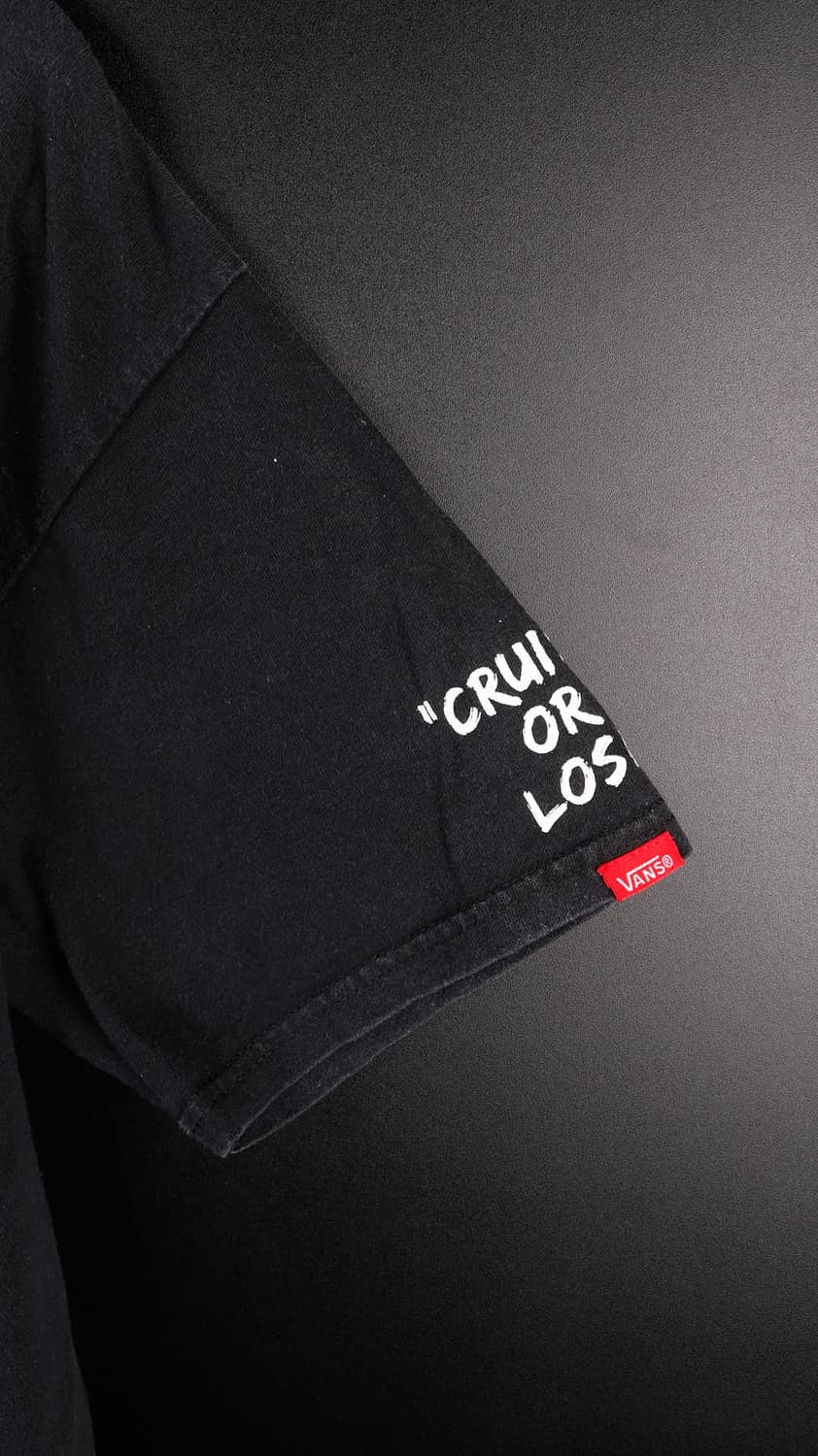 반스 검정 프린팅 티셔츠 상품이미지4