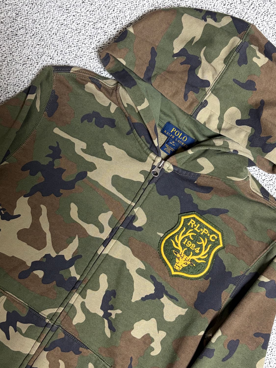 폴로 랄프로렌 카모 후드집업 상품이미지3