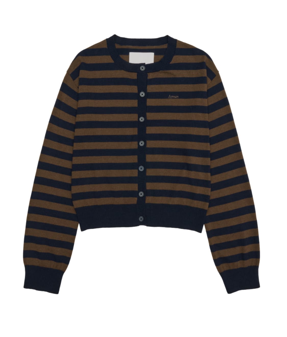 아메스 AMES STRIPE ROUND NECK CARDIGAN 상품이미지1