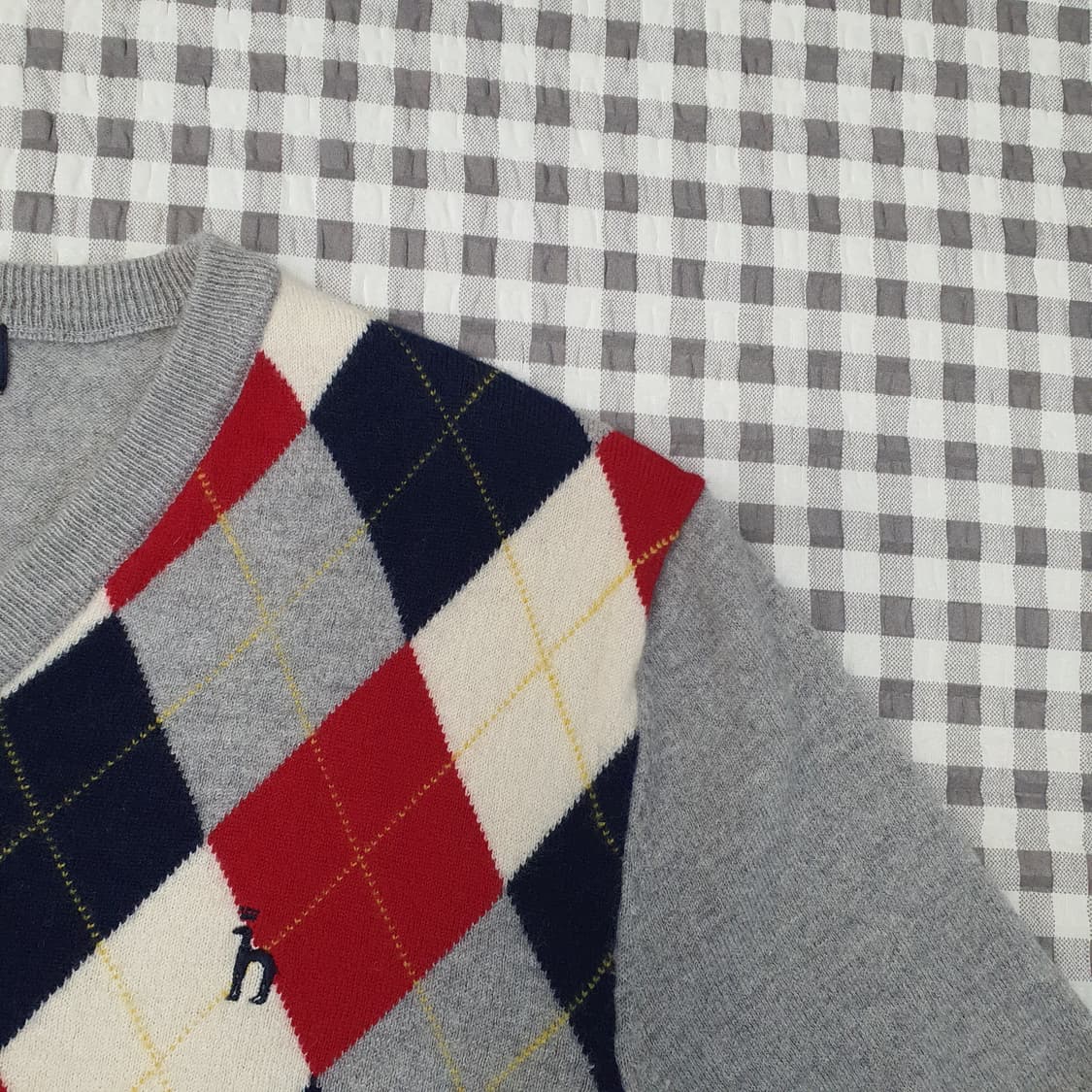 헤지스 울100 브이넥 니트 남자95 상품이미지3