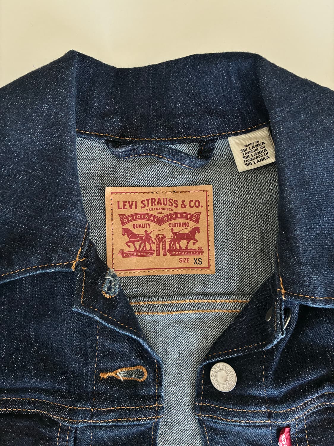 levis 리바이스 청자켓 xs 상품이미지2