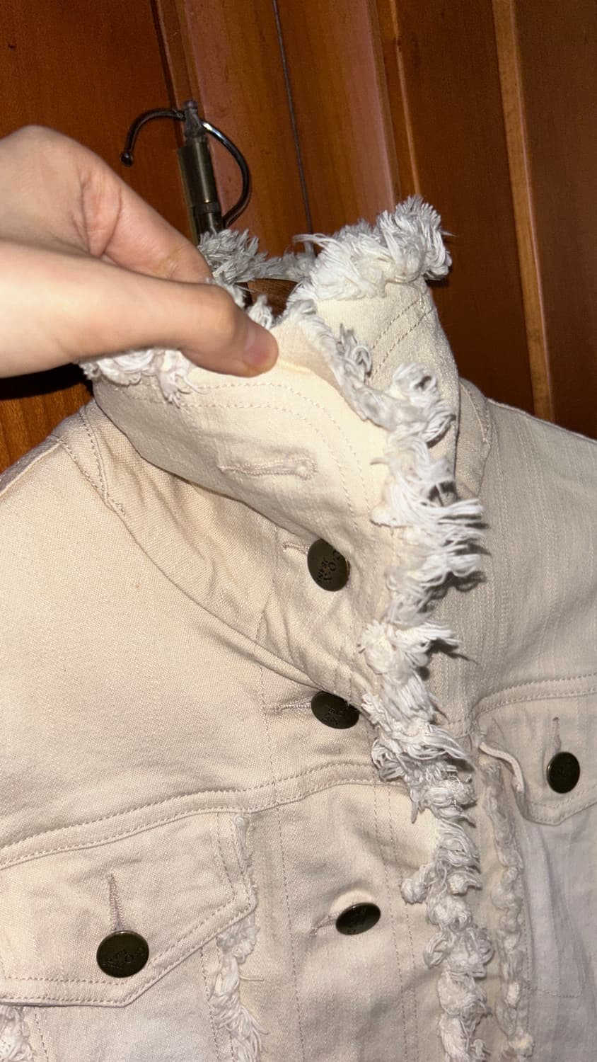 Dusty Fringe Ivory Jacket 상품이미지4