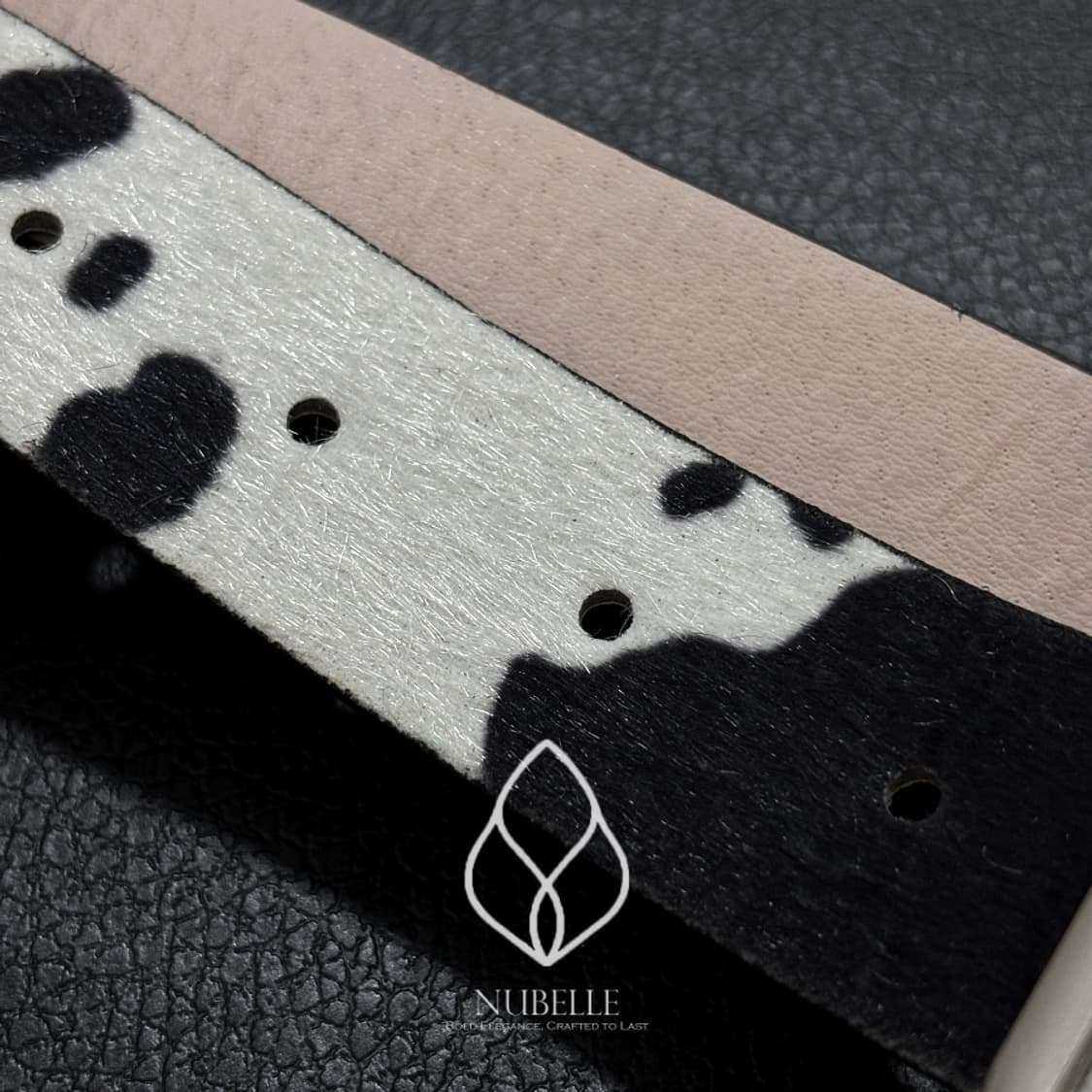 🌗 Cow hair belt / 카우 송치털 호피 벨트 상품이미지5