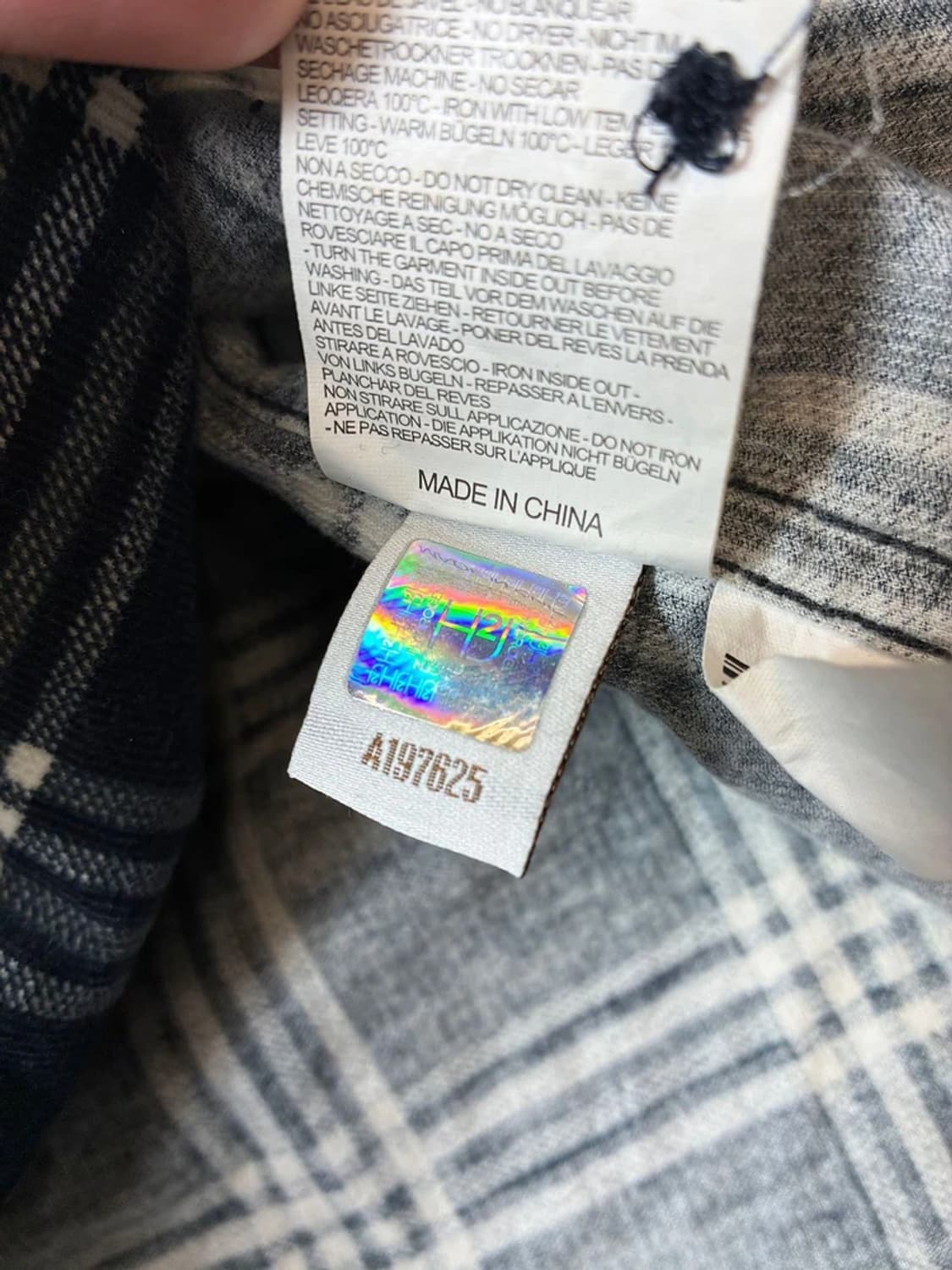 하이드로겐 헤리티지 스컬 플란넬 웨스턴 셔츠 PN7012 상품이미지10